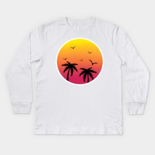 Palm trees Kids Long Sleeve T-Shirt